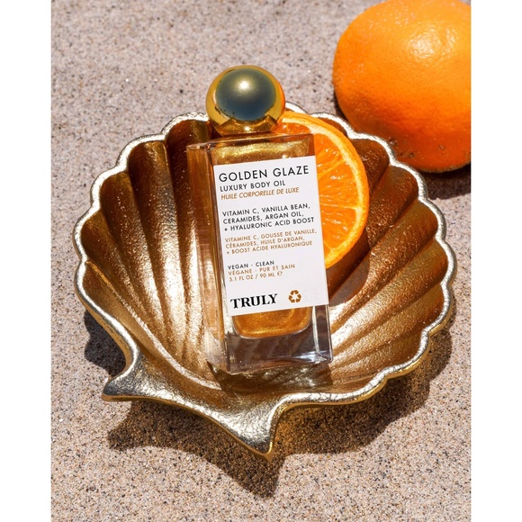 TRULY Golden Glaze Luxury Body Oil - 3.1 fl oz (NIB, $38 Retail) - Picture 7 of 9